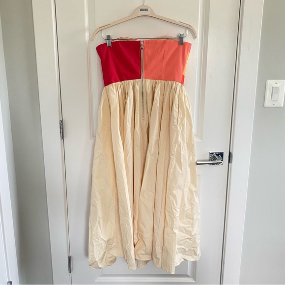 Anthropologie CeliaB Evocation Strapless Midi Dress Sz L NWT - Picture 5 of 5